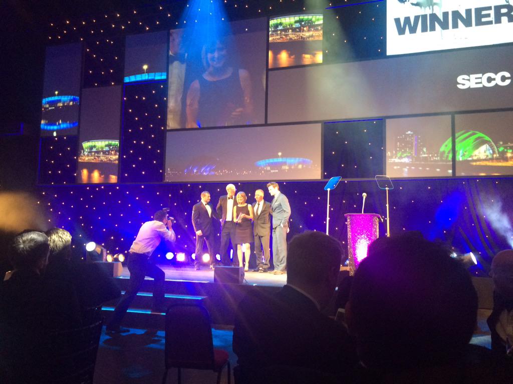 CampaignExpUK's tweet photo. .@SECCGlasgow take the best events space #EventAwards #eventprofs http://t.co/oilo89H0Ej