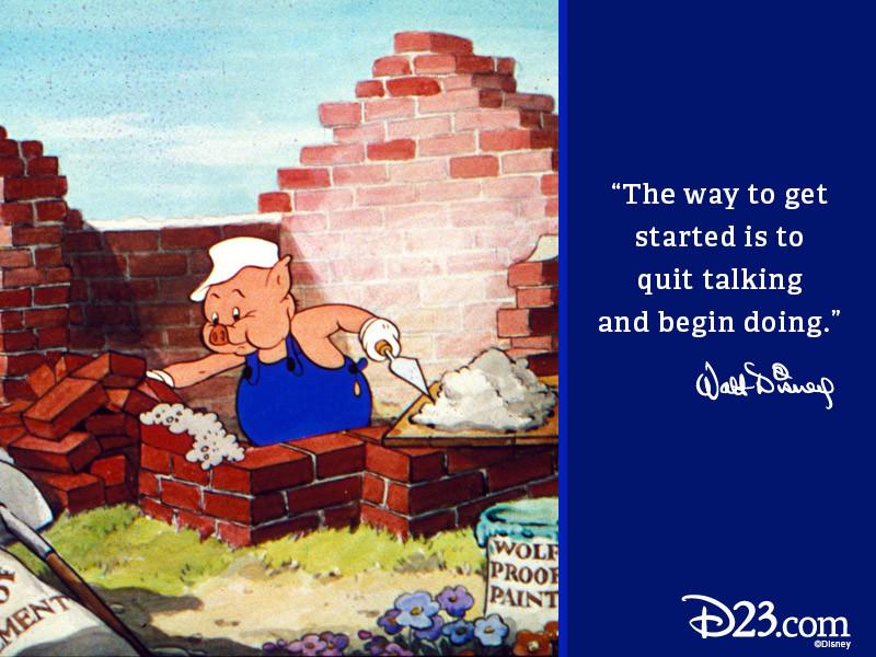 DisneyD23's tweet photo. Get to it! #WaltWednesday http://t.co/t8Uw2TVFU4