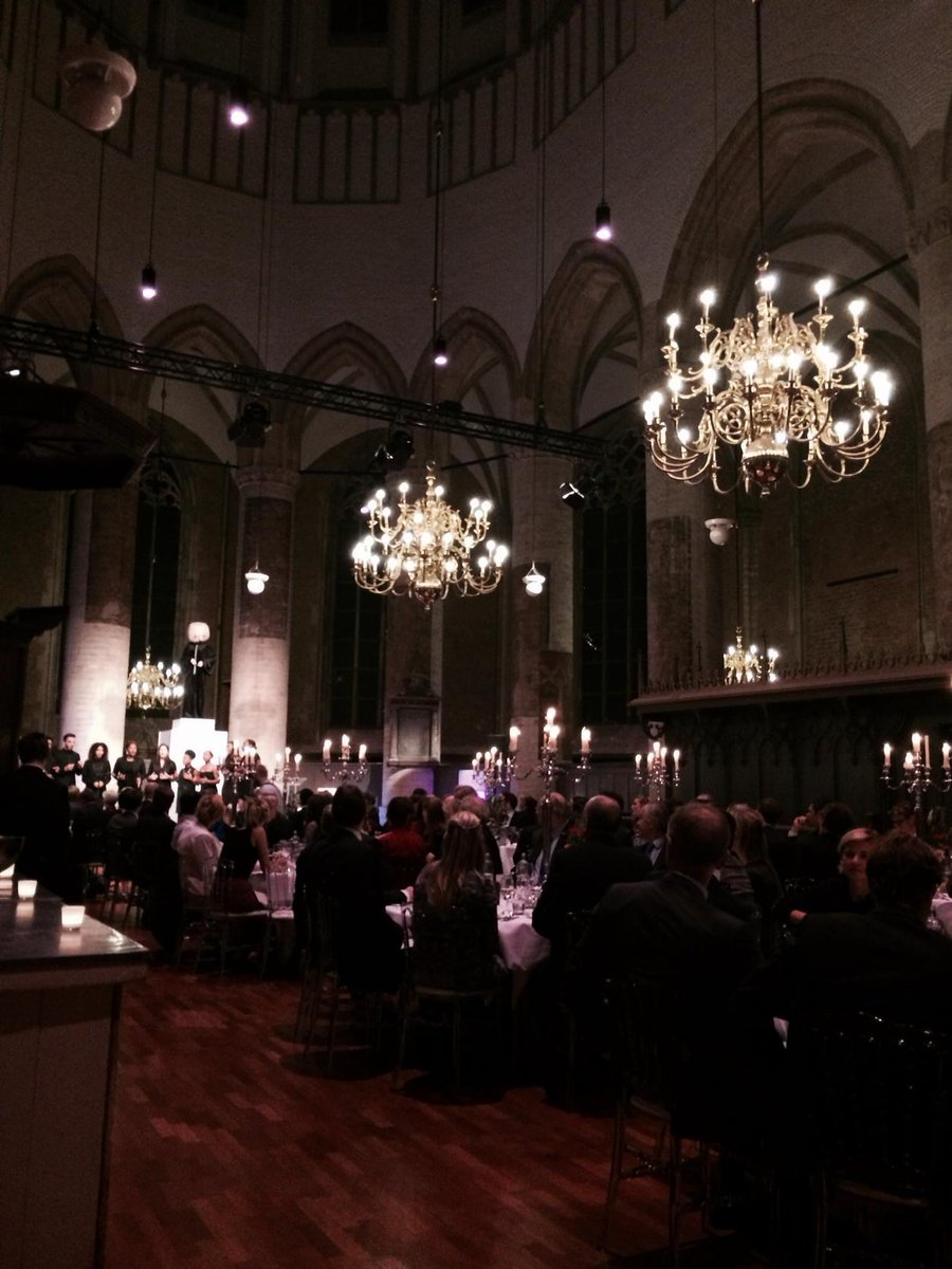 Beautiful opening diner, speeches and performance @VeerStichting @PieterskerkLeiden