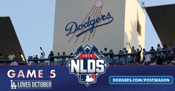 LosDodgers's tweet photo. ¡Compre boletos para el Juego 5 de la #SDLN ahora mismo! Información: http://t.co/zhhiTQIiER #OctubreEnLA http://t.co/kXXlR3Mqgw