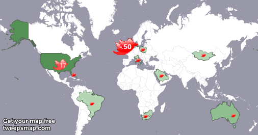 Our followers are in UK.(50%), Ireland(23%)... Get your map too: tweepsmap.com/!highsundays