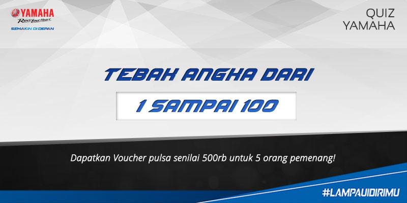 Format tebak : Hashtag + angka tebakan kamu. Contoh : #TebakangkaYamaha 123