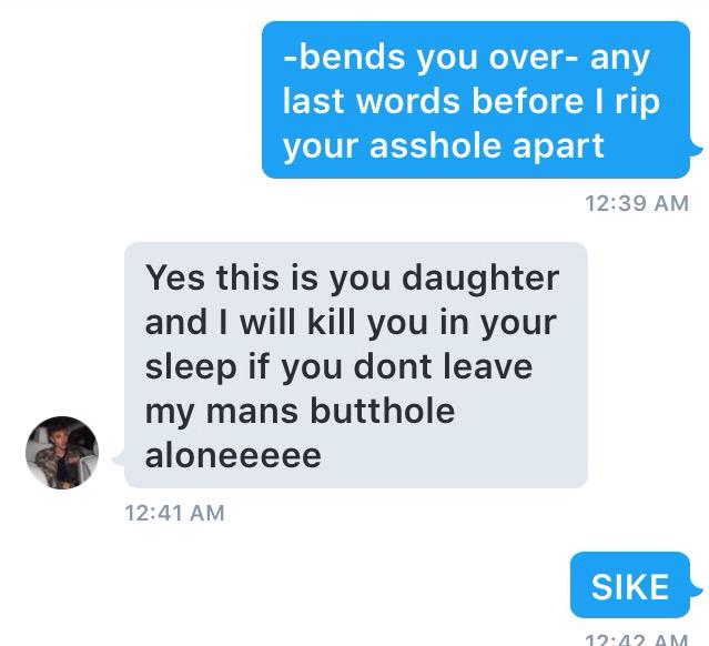 Jordan cock blocked me