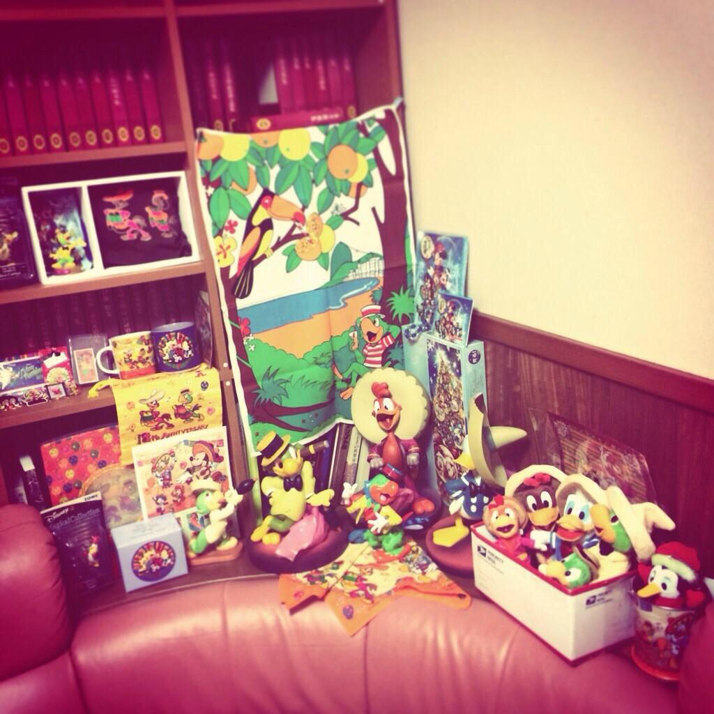 ディズニークラスタがd満載のお部屋全景や一角を晒す