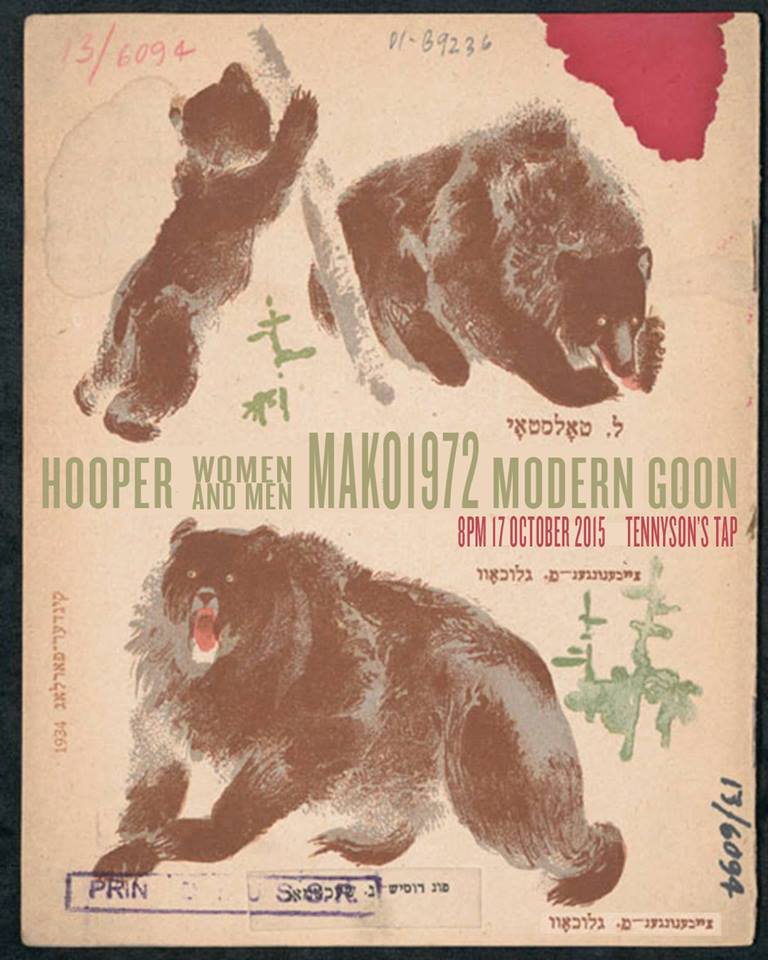 Saturday night. Hooper/Mako1972/Modern Goon/Women and Men. Tennyson's Tap 38th and Tennyson.