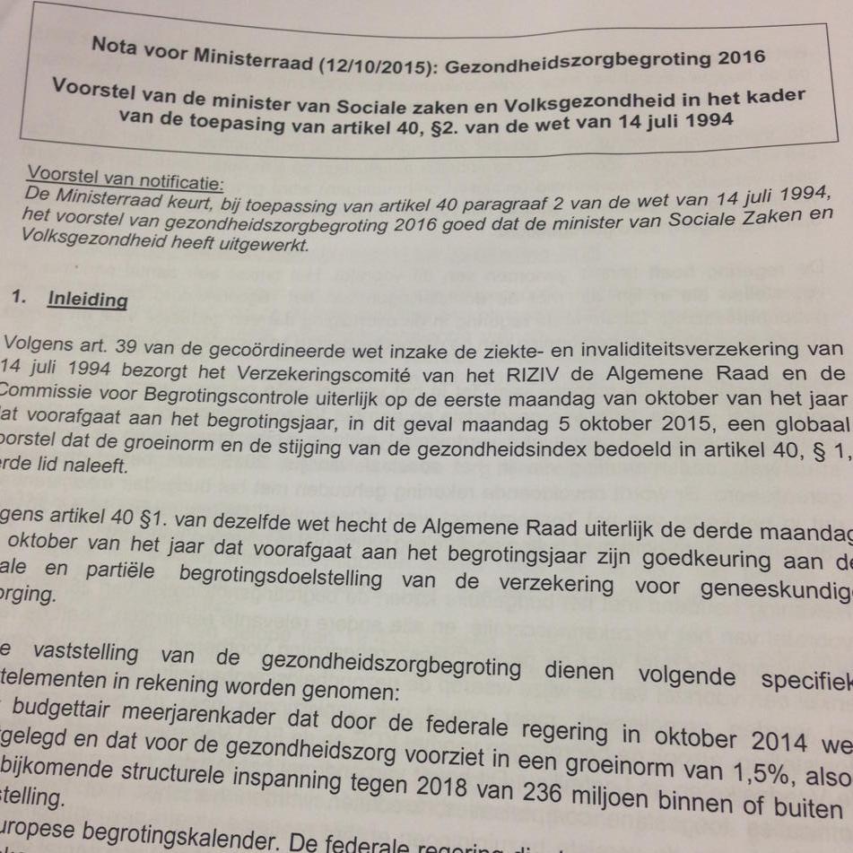 PedroFacon's tweet image. Gezondheidszorgbegroting 2016 goedgekeurd: budget op orde en initiatieven ten voordele van patiënt @Maggie_DeBlock