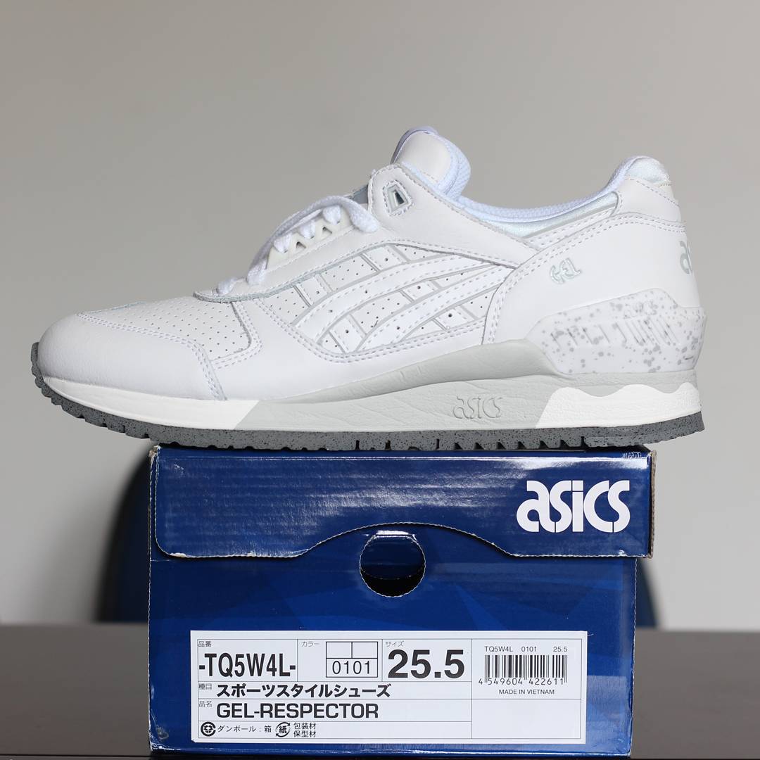 ASICS GEL RESPECTOR WHITE | 25.5cm | 1499K | CP CEK BIO IG | <a href="/kickSolution/">kicksolution</a> <a href="/ShoesAndCare/">ShoesAndCare ™</a> <a href="/FS_80cs/">FAMILY 3STRIPES</a>