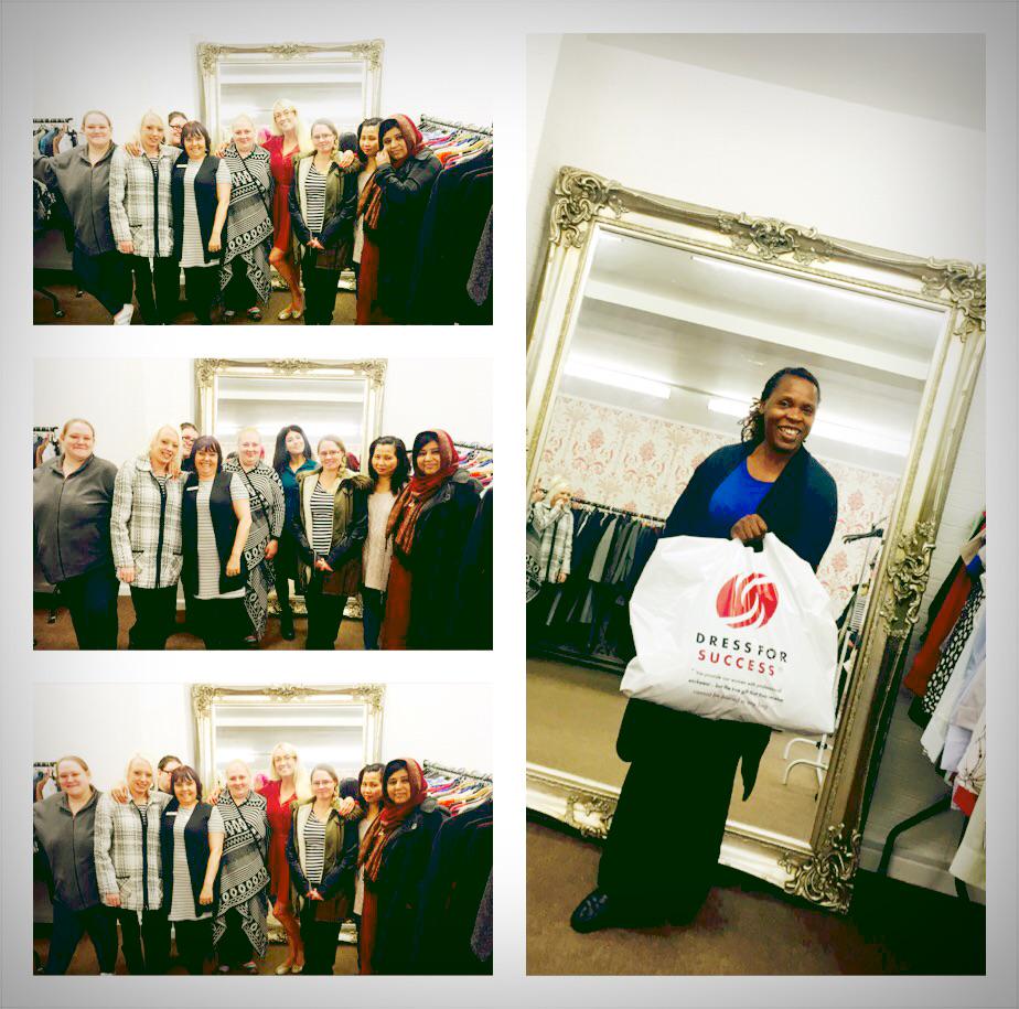 DFSManchester's tweet image. Brilliant team effort from our team of Community Work Placement volunteers as they helped Diane #dressforsuccess