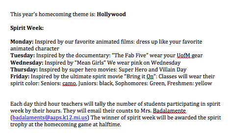 SaraBethOC's tweet photo. Which class will win the first ever sprit cup trophy? Homecoming 2015! @Marcus_3E #huronhoco http://t.co/1bXiZBfHWE