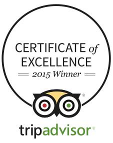 Certificate of Excellence winner on <a href="/TripAdvisor/">Tripadvisor</a> four years running - thanks for all the lovely reviews! #winning