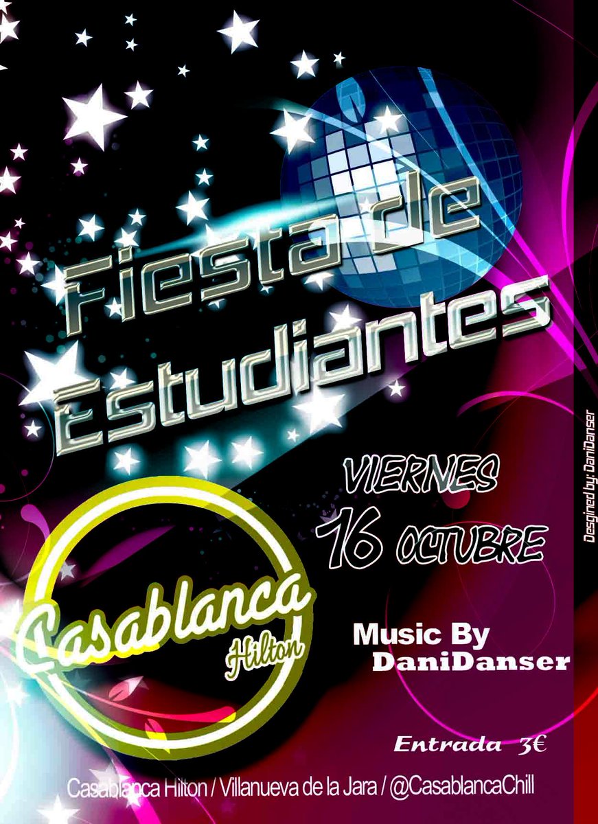 Mañana Viernes tienes una cita con nosotros #FiestaDeEstudiantes @FDE15_16 con nuestro dj <a href="/danidanser20/">◾◼ DaniDanser® ◼◾</a> T esperamos!
