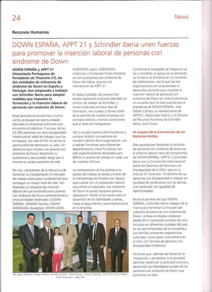 Marta Noval nos cuenta su experiencia como trabajadora en .<a href="/SchindlerNA/">Schindler Elevator Corporation</a>