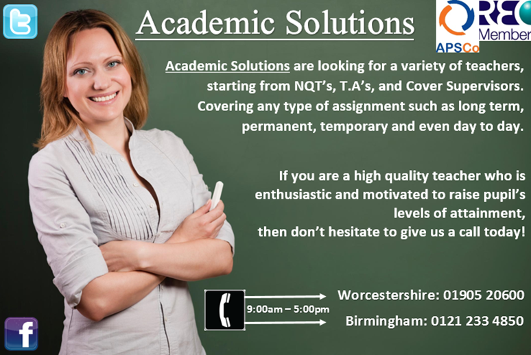 A_SolutionsUK's tweet image. #AcademicSolutions placing #quality #teachers in #quality #schools
