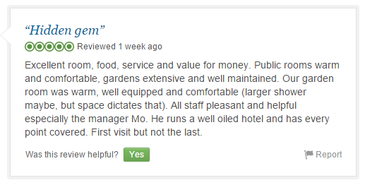 We always get a lovely warm feeling whenever we read such kind #reviews from our visitors.  #tripadvisor
