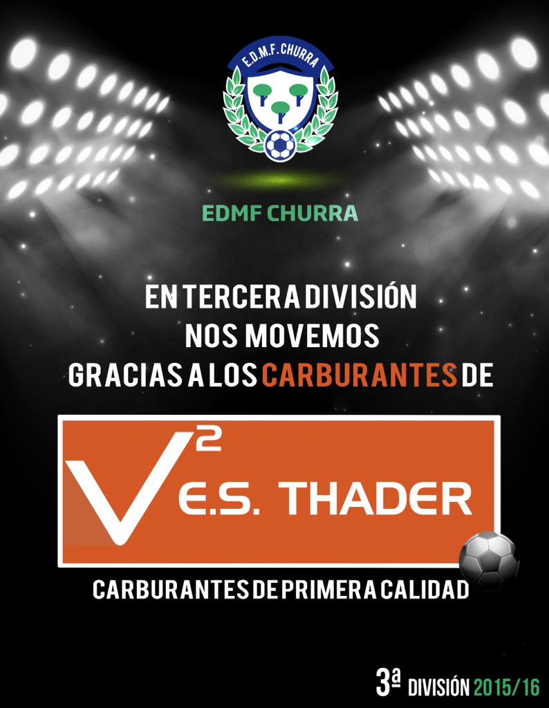 edmfchurra's tweet photo. En Tercera División nos movemos con @ESTHADERV2 . Agradecer enormemente vuestra colaboración con el equipo. Gracias http://t.co/t5ePCxWEIh