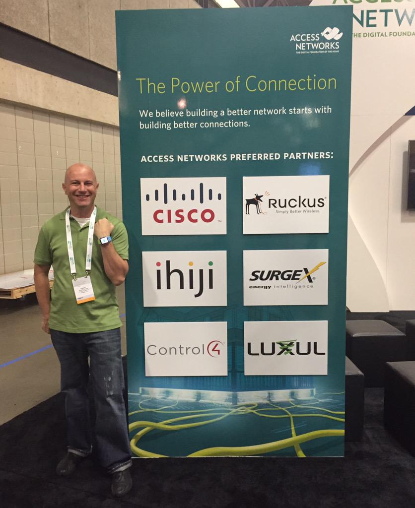 AccessNetworks's tweet image. Three new AN Preferred Partners added this year @ihiji @SurgeXAV @LuxulCorp. This is the #PowerOfConnection #CEDIA15