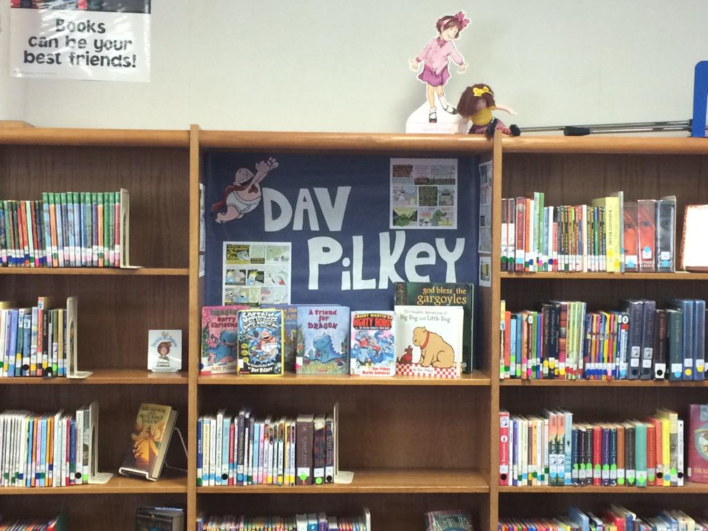 Author spotlight! Dav Pilkey! Our kids are loving it! #wceLovesLearning #happyreaders