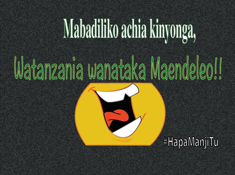 aliceon9's tweet photo. Tihihihihihi Mabadiliko ya Kinyonga, Mabaadiliko ya Manji

#HapaManjiTu http://t.co/jORLe3kzYp