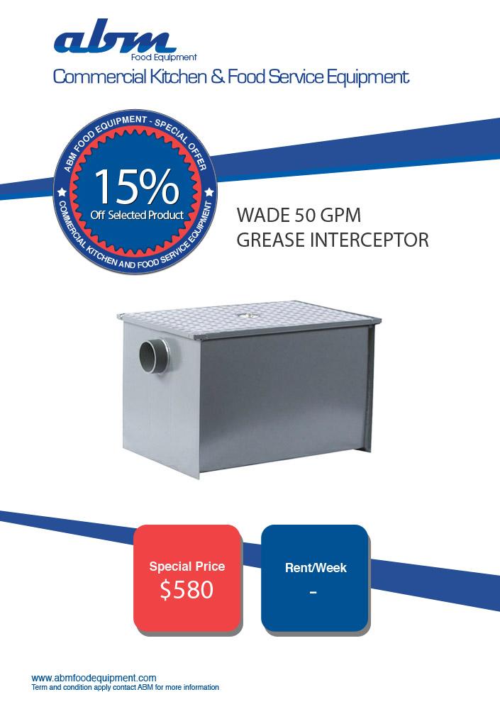 ABMFoodEquip's tweet image. #WadeDrains 50 GPM #GREASEINTERCEPTOR FOR ONLY $580.00 
goo.gl/WZieRL