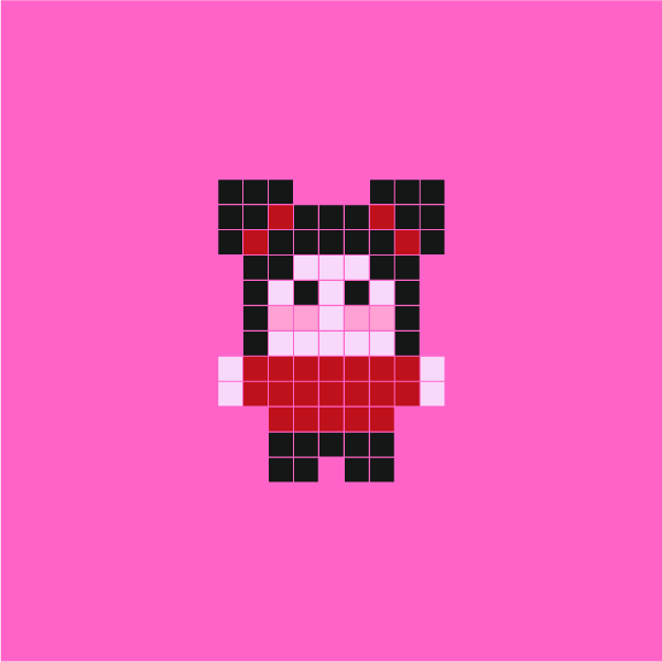 Tibohimself's tweet photo. "Pucca" Minimal pixel-art. Created on http://t.co/ksljo6GU5P
#pixelart #sticker #pixel #8bit #makeyourheroe #DIY http://t.co/O4yF42gcLE