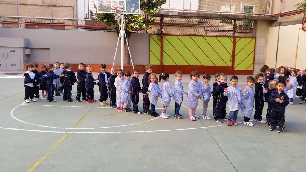 SantJosepReus's tweet image. I per tornar a la classe, mireu quin tren més llarg hem fet entre els conills, ànecs i pollets!