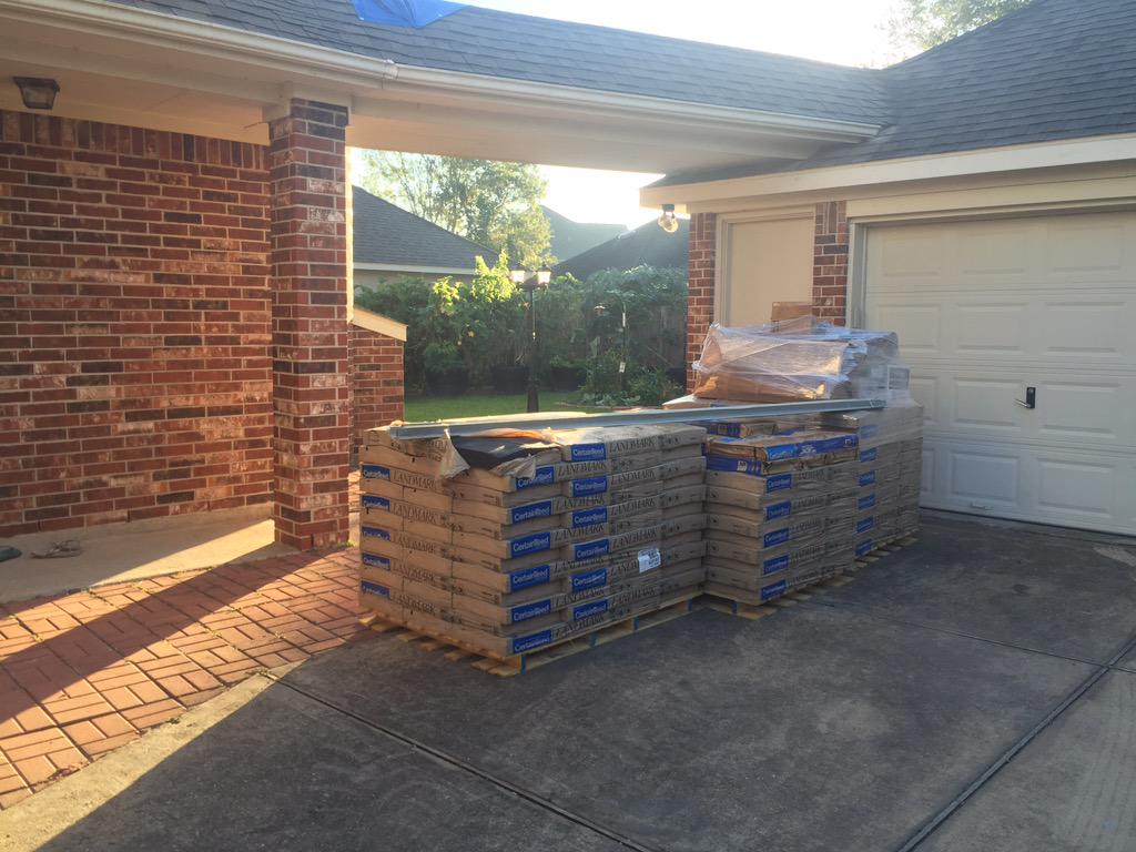 We are ready for the roof replacement here in Colony Lakes! #roofing #missouricity #srrhouston