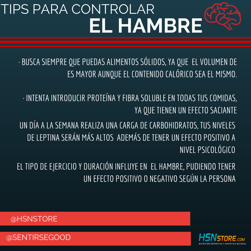 Consejos para reducir la sensación de hambre durante la dieta PARTE I. Próximamente tendréis la PARTE II