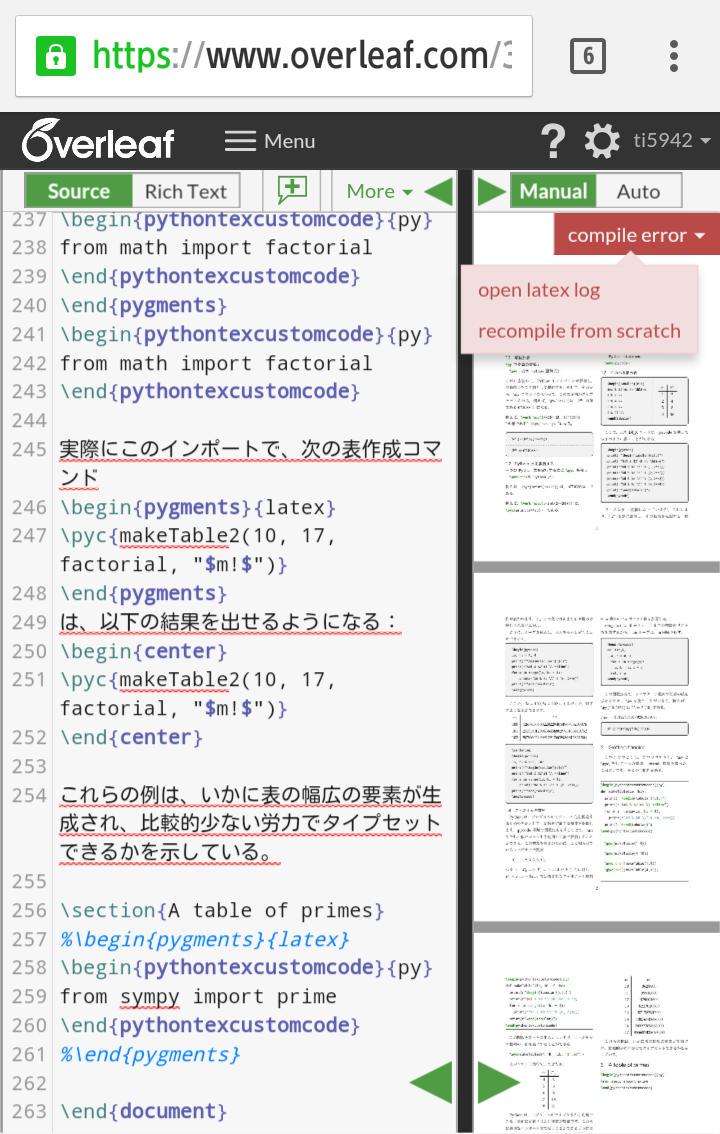 ti5942's tweet image. #Overleaf #PythonTeX
from sympy import prime
は、エラーになる。
overleaf.com/read/kvgffmmdy…
