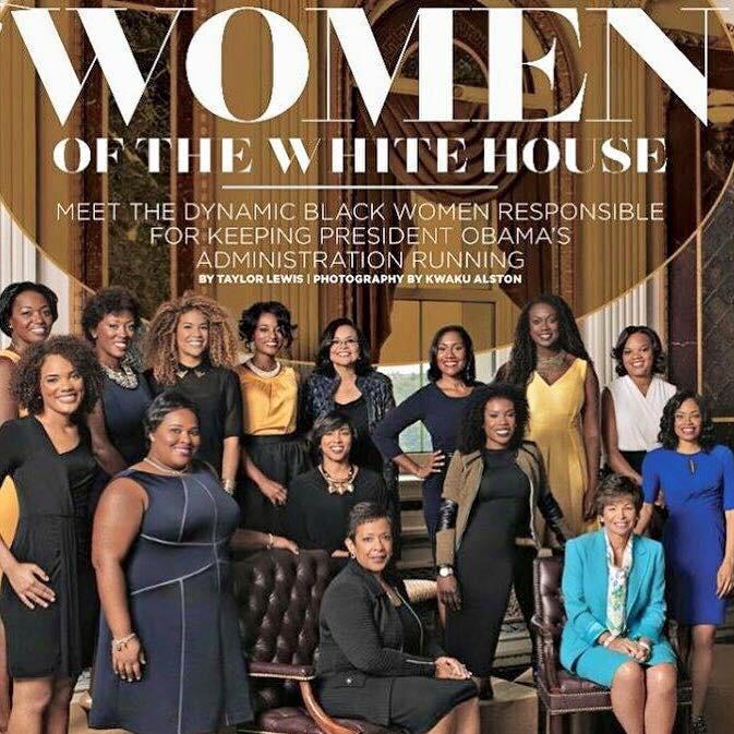 BlackHolistic's tweet image. These Black women are responsible for keeping President Obama's edges in tact!

Get this Essence issue on Friday!