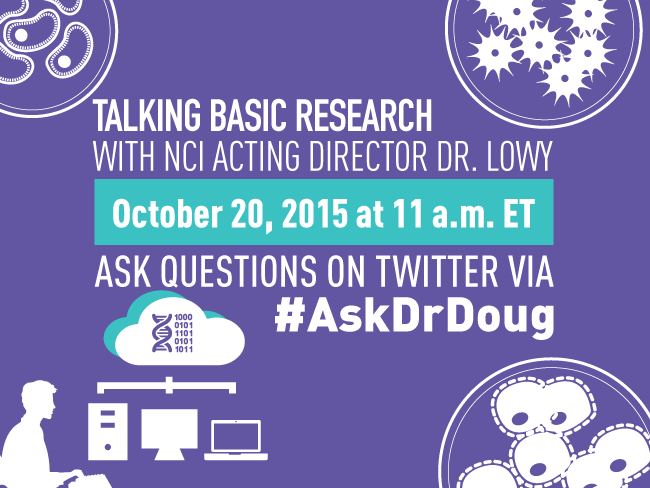 NCIMedia's tweet photo. What's Basic Research? Dr Lowy will discuss during our LIVE Hangout on 10/20 http://t.co/FxMabACU1c  #askdrdoug http://t.co/q95Q4uT5An