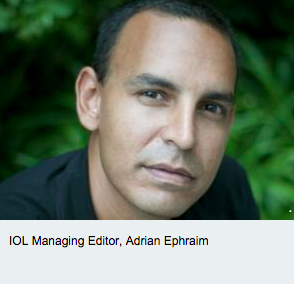 IOL's tweet photo. Stay close to your radio. #AdrianEphraim will be chatting about #IOLComments on @Powerfm987 at 16h40 today. http://t.co/NGQ4GxDHNE
