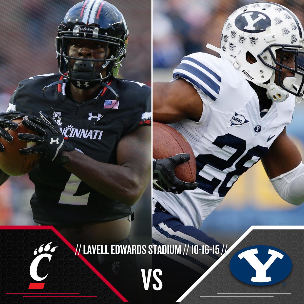 GoBearcatsFB's tweet image. It's GAMEDAY #Bearcats! Will you be watching tonight as we take on BYU under the lights on @espn? #BeatBYU @PrezOno