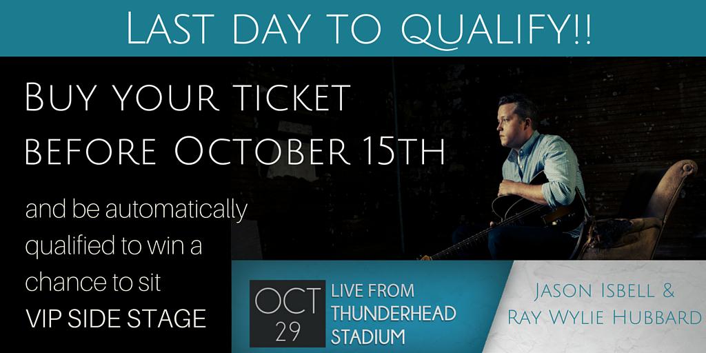 AMAThunderheads's tweet photo. LAST DAY! Purchase your tickets here: http://t.co/gJY623aTgw  #livemusic #jasonisbell http://t.co/V5FA6ceyfX