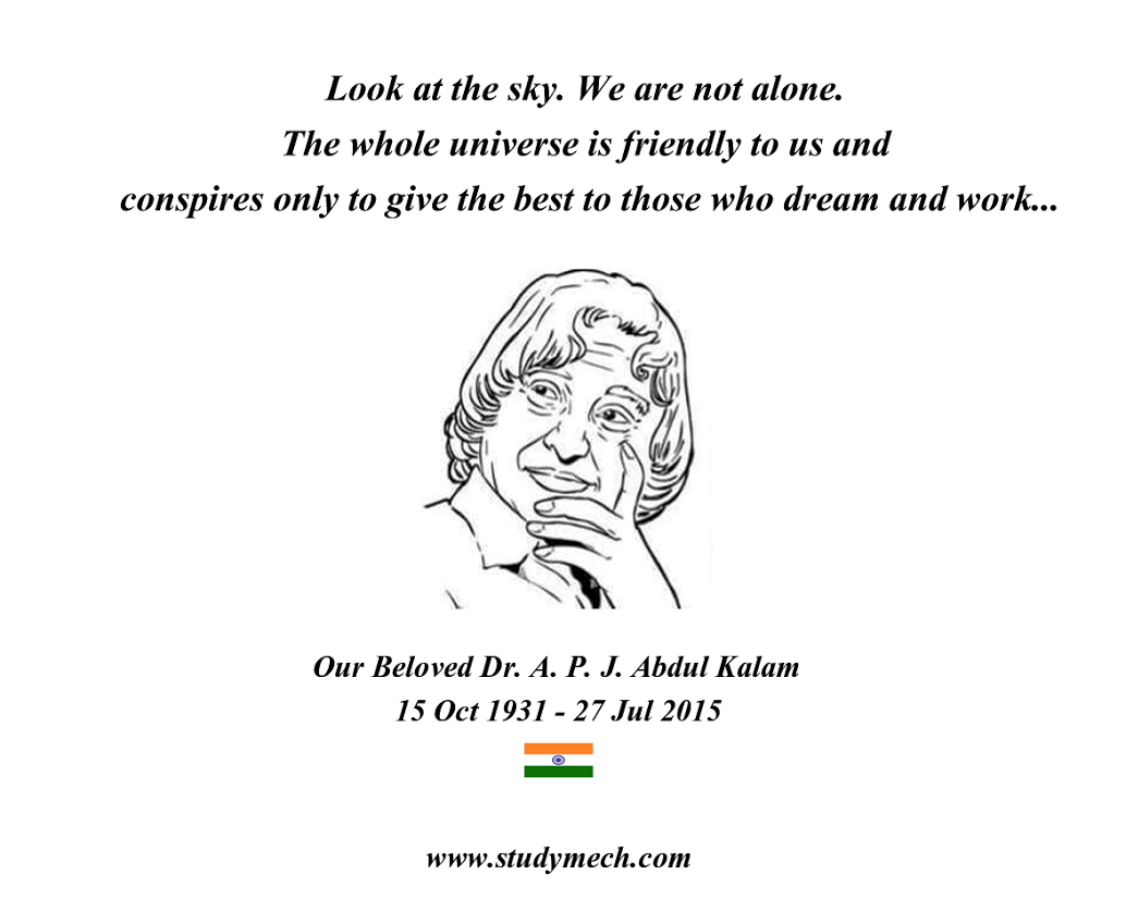 StudyMech's tweet photo. Remembering Dr. Kalam(@OfficialKalam ) #KalamSir #BharatRatna #Son_of_India #StudyMech http://t.co/Z3ZqlpXqAL