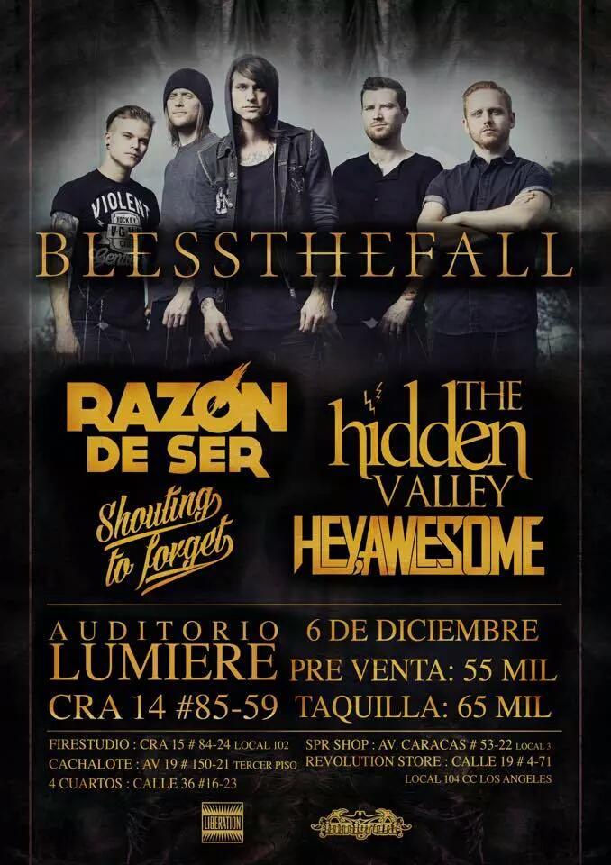 EntreVallesRock's tweet image. Nos vemos el 6 de diciembre junto a @blessthefall y un gran cartel de bandas nacionales. ¡No te quedes por fuera!