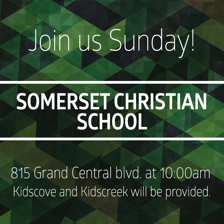 CreekatSomerset's tweet photo. Don't forget that this Sunday we will be meeting at Somerset Christian School at 10:00am. We hope to see you there! http://t.co/BYxJwwk6z5