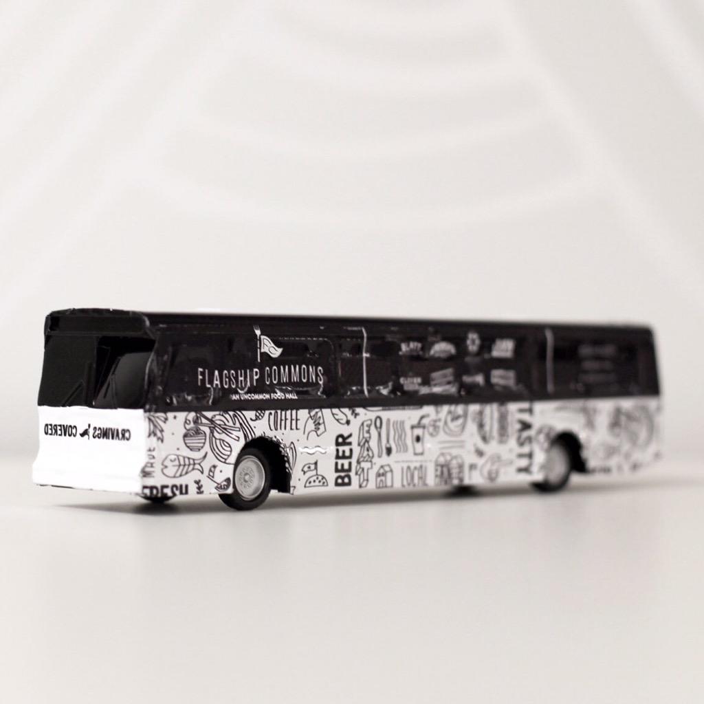 secretpenguin's tweet image. Look out for this tiny bus out on the streets of Omaha!
(Not actual size) 

#FlagshipCommons