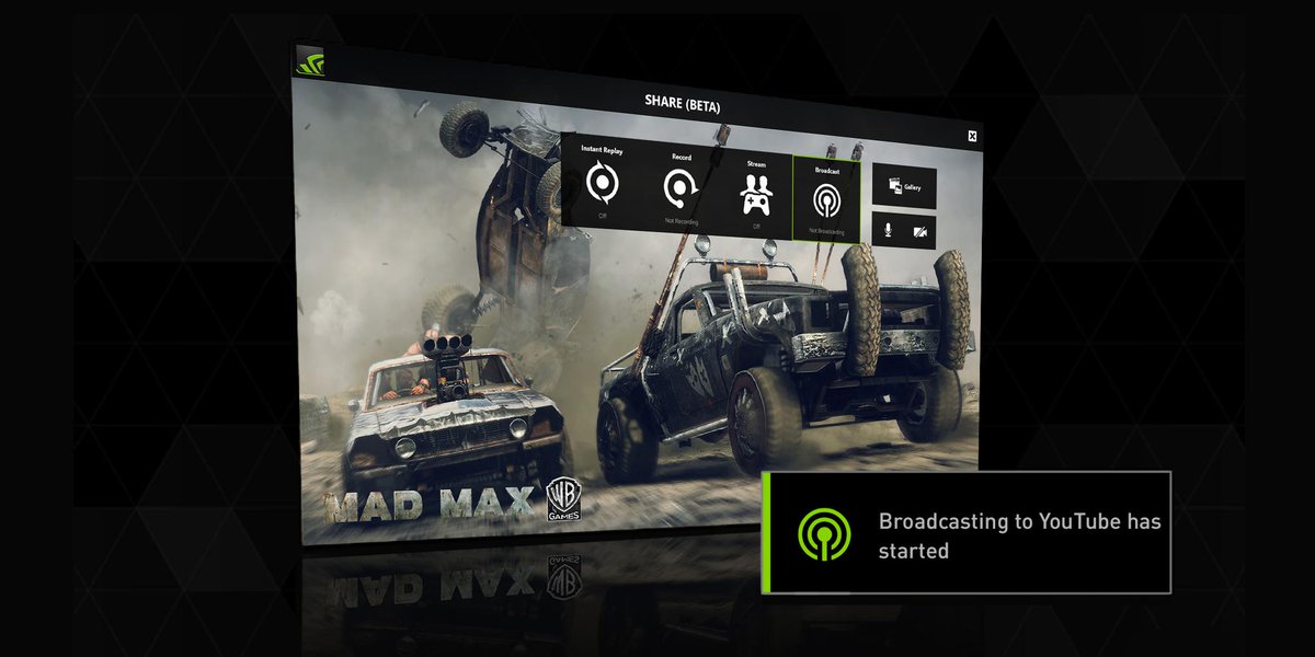 Nvidia Geforce 1080p60fps Streaming To Youtube Live Now Available In Our Latest Geforce Experience Beta Http T Co V41frph69p Http T Co Phchxmskrj