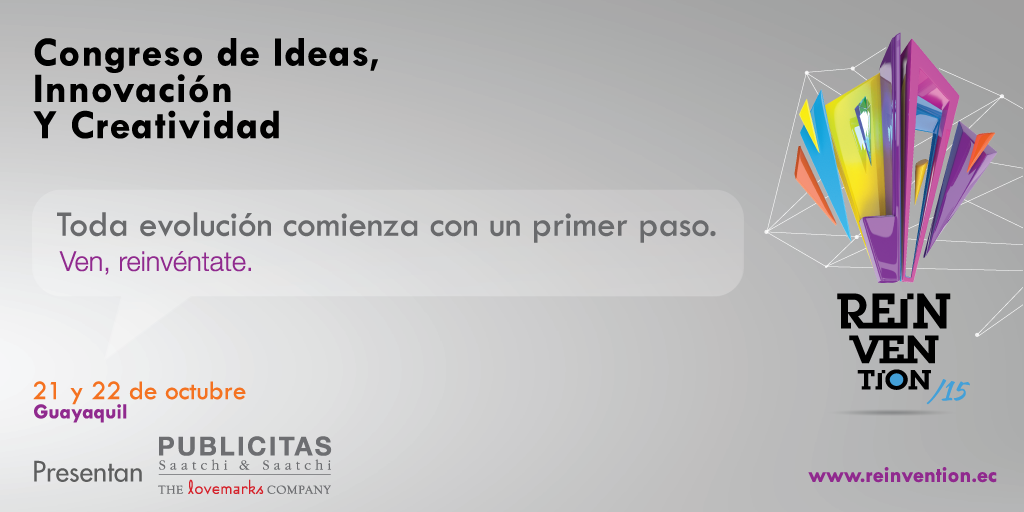 PublicitasSS's tweet photo. Las ideas son infinitas, las entradas no. Compra la tuya, te esperamos este año #Reinvention2015. http://t.co/Ror6puujz4