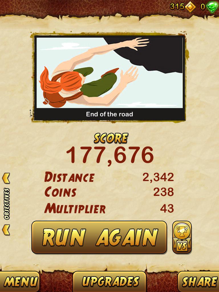 ConnorMack21's tweet photo. I got 177676 points while escaping from a Giant Demon Monkey. Beat that! http://t.co/fmFVe0jcW6 http://t.co/uLXWuXqRiD