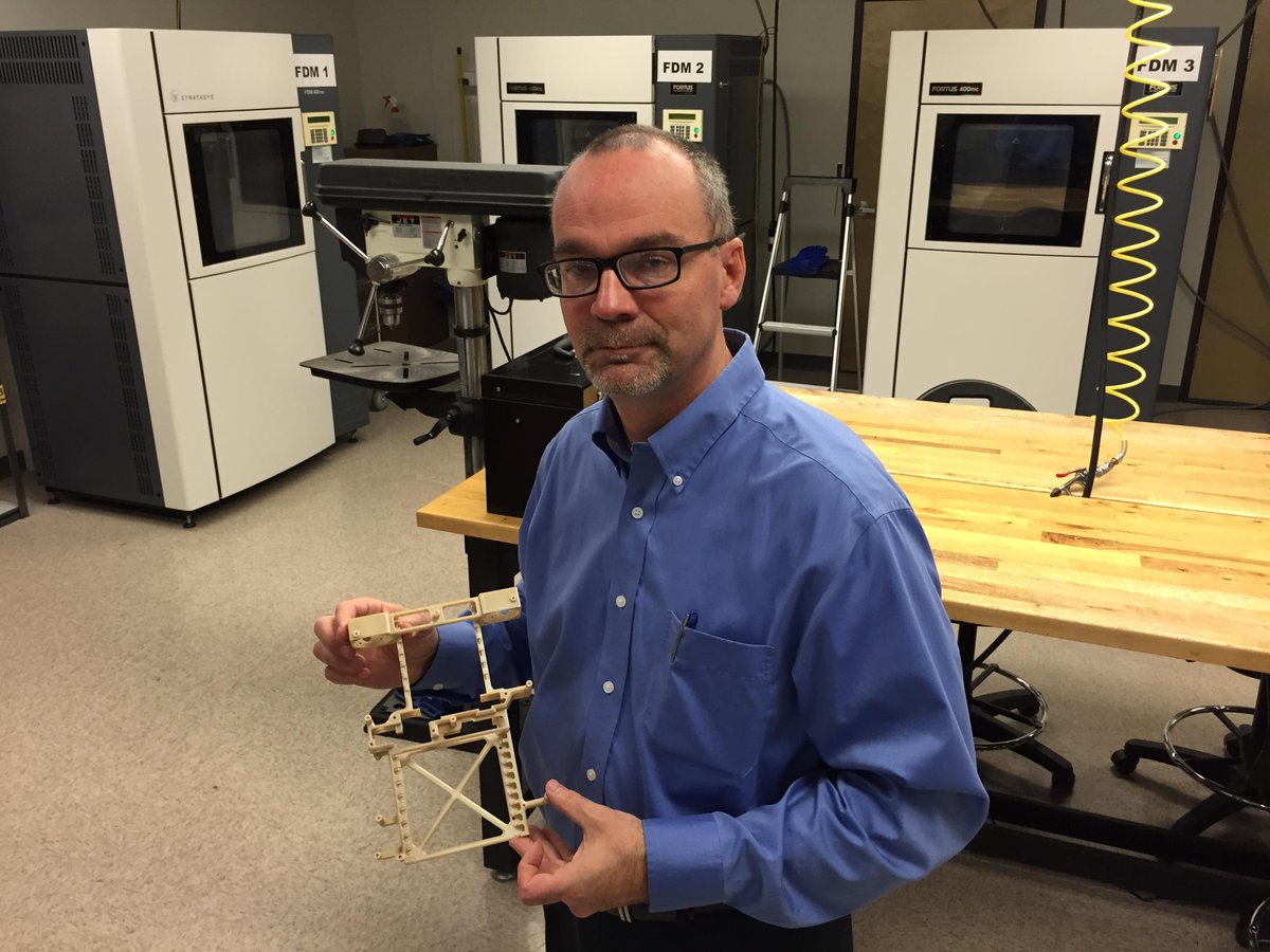 Watch CCC's own Ed Lowney giving a presentation on how we use #3dprinting. #avgeek vimeo.com/141702629