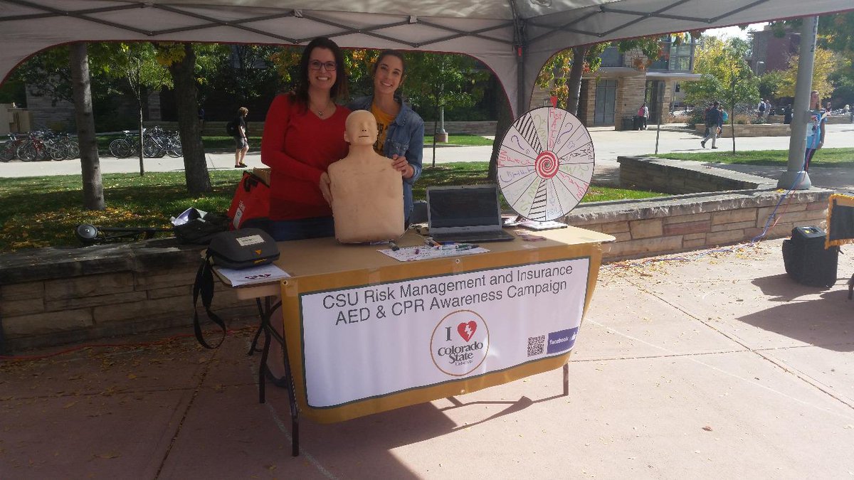 CSUAED's tweet image. Come by the LSC plaza for the AED campaign for a chance to win prizes and a chance to save a life!!