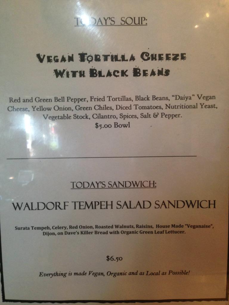 Today's soup, Vegan Tortilla Cheeze!
