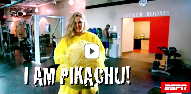 MMAHotSauce's tweet photo. #ESPN caught #RondaRousey playing real-life #Pokemon! http://t.co/IFcqtQM6gV #ThursdayTickler http://t.co/0AvuUcjroP