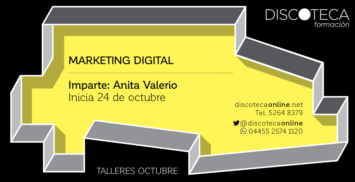 DiscotecaOnline's tweet photo. Generación de estrategias, pautas, campañas en buscadores. Taller MARKETING DIGITAL 24 Oct. http://t.co/DYCeibgR5Y
http://t.co/Lbb0zInZW9