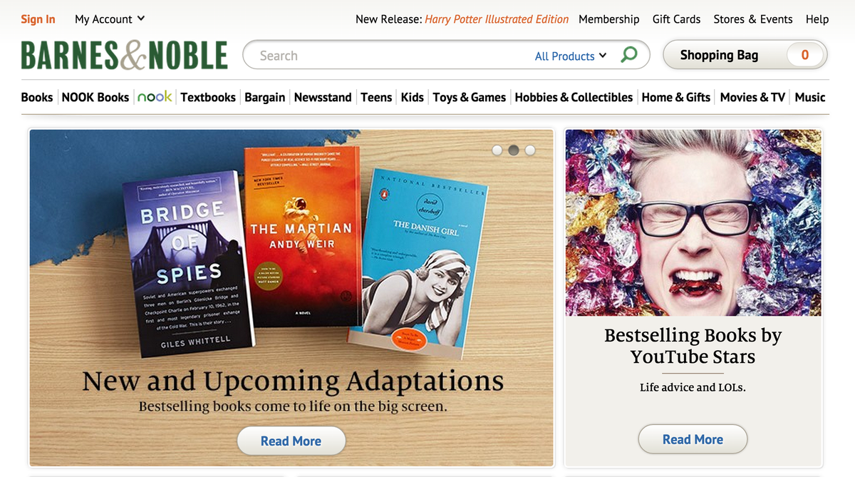 nice homepage, barnesandnoble.com!