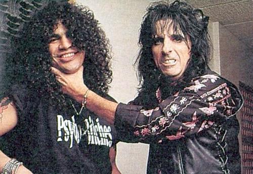 SlashFansLA's tweet photo. #TBT @Slash and @RealAliceCooper! http://t.co/0FnSI9qJJg