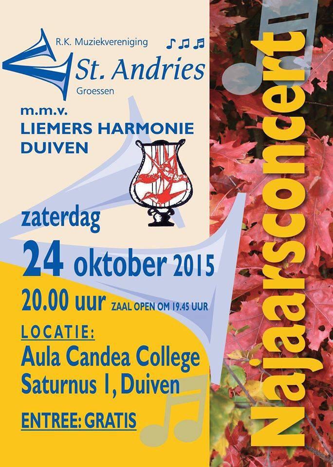 Volgende week een mooi Najaarsconcert