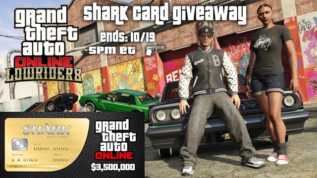 PrE233's tweet image. RT + Follow for a chance to win a $3,500,000 #GTAOnline Shark Card for PS4, XB1 or PC. Ends Oct. 19th (US/UK/CA)
