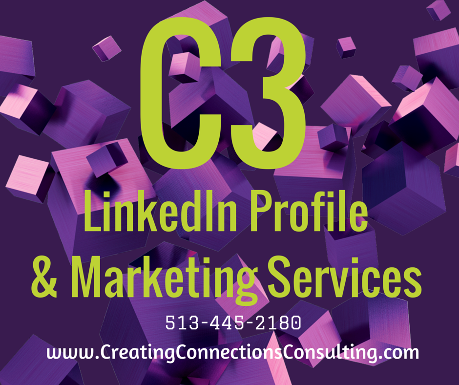 C3CreateConnect's tweet image. Need help with LinkedIn? Check out C3's Profile &amp;amp; Marketing services: creatingconnectionsconsulting.com/services/linke…